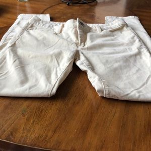 Banana Republic cream colored corduroy pants s